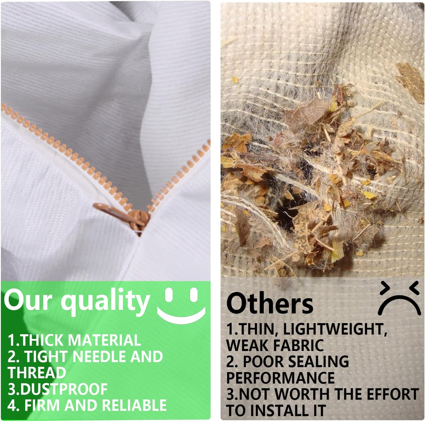 Lauterbrun Blower Leaf Vacuum Bag -  for Yard Pro  Leaf Vacuum Bags Bottom Zippered Design image number 2