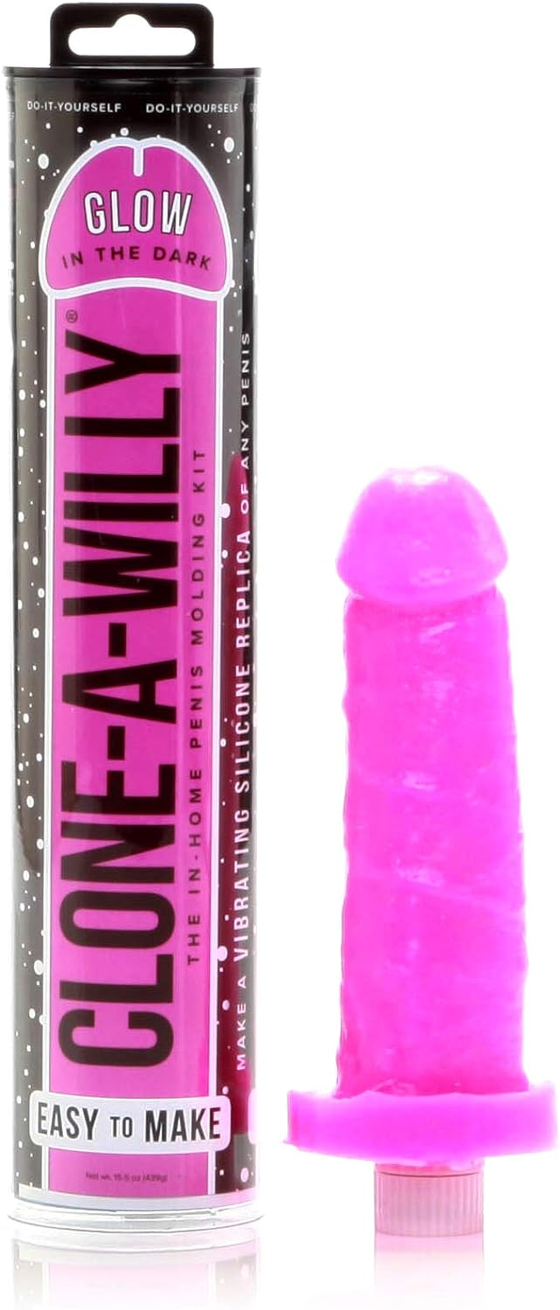 Clone a Willy Glow in the Dark Hot, Pink