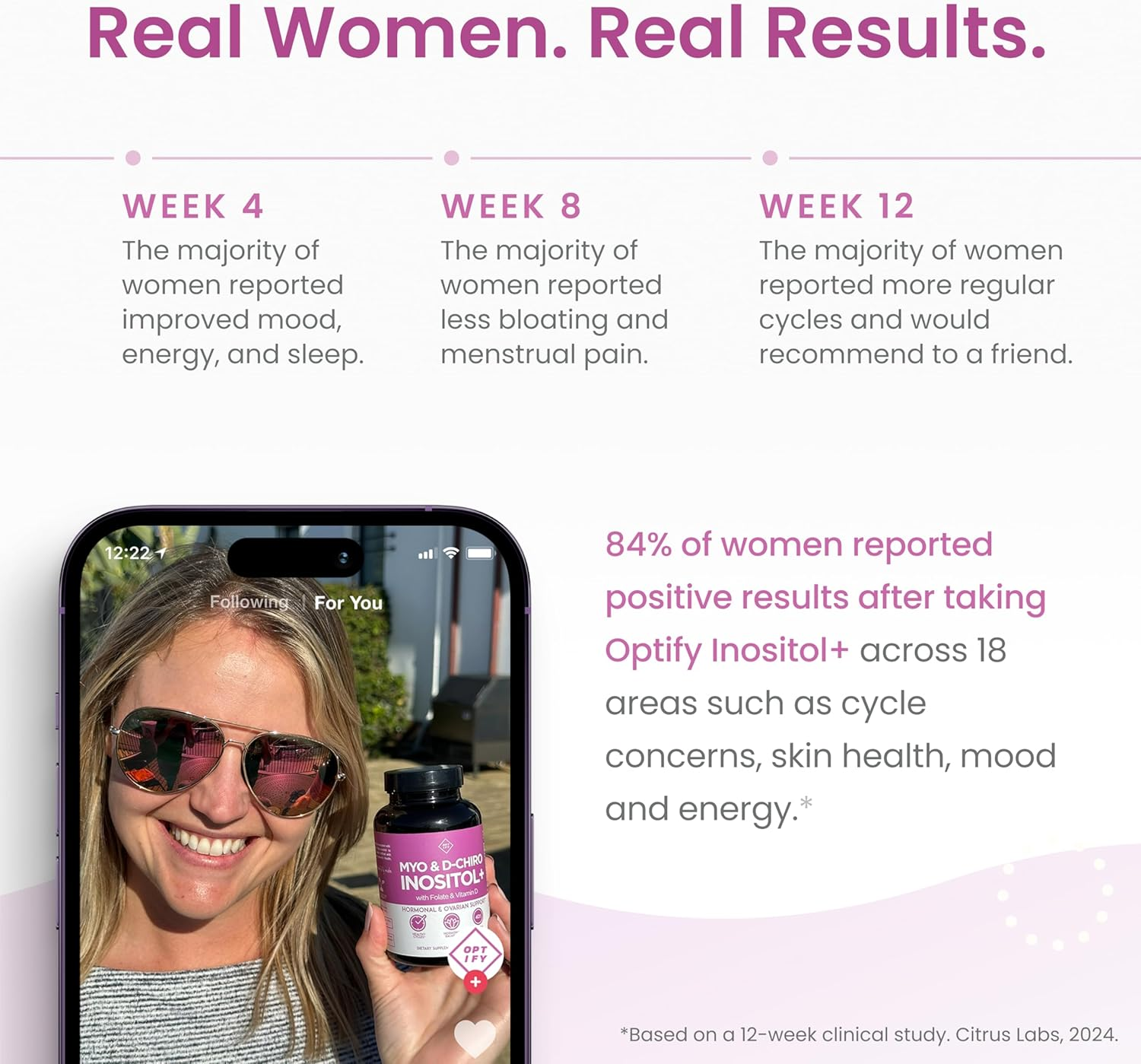 Premium Inositol Supplement - Myo-Inositol and D-Chiro Inositol plus Folate and Vitamin D - Ideal 40:1 Ratio - Hormone Balance & Healthy Ovarian Support for Women - Vitamin B8-30 Day Supply image number 3