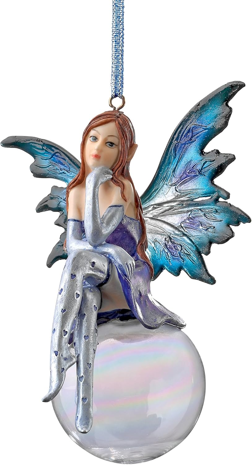 Design Toscano the Snow Fairy Goddess Holiday Ornament, Single image number 1