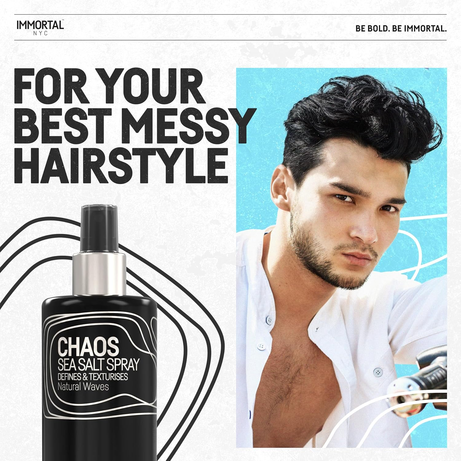 Immortal NYC Chaos Sea Salt Spray 250Ml image number 4