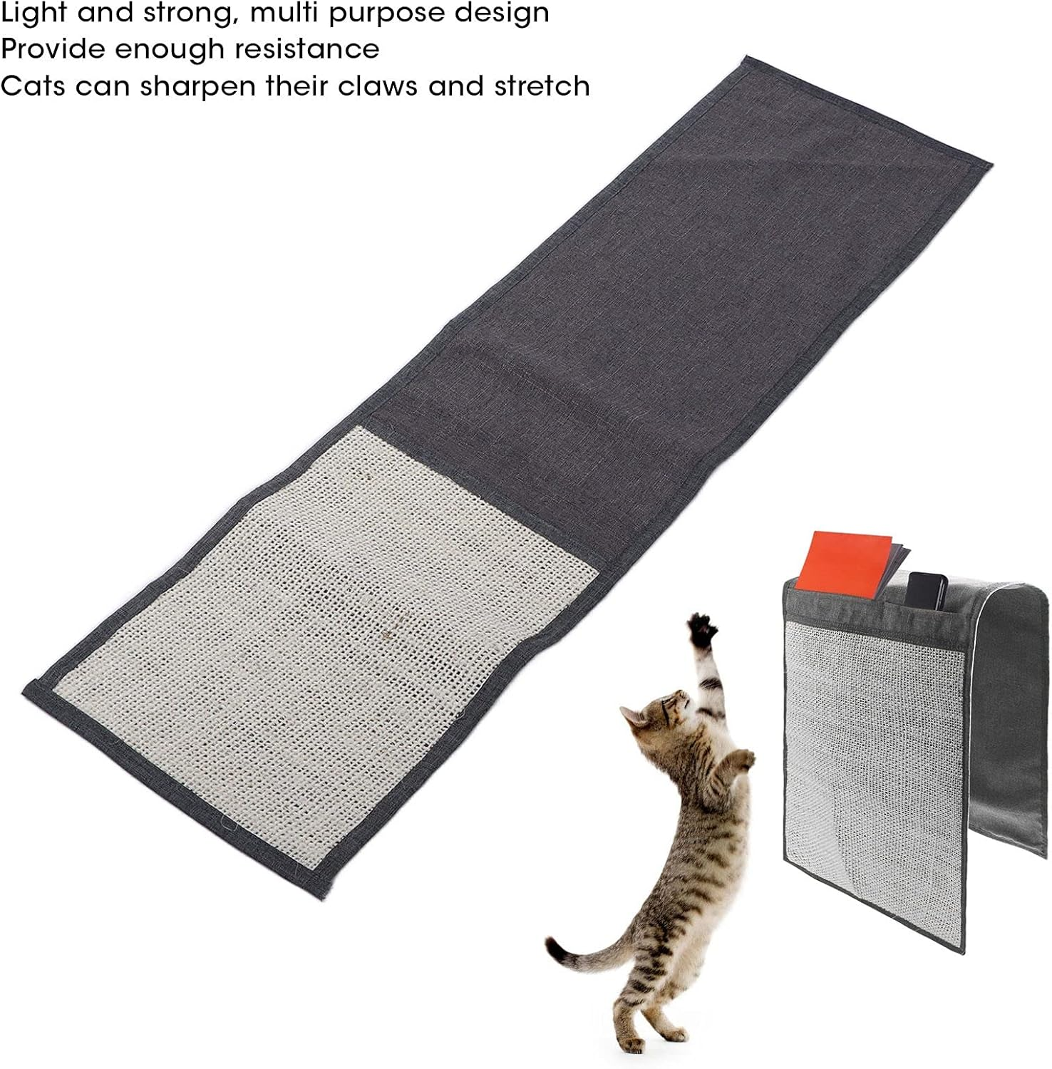 Premium Sisal Cat Scratch Mat and Sofa Protect,Protects Furniture, Satisfies Cats Ideal for Indoor Cat Owners Seeking to Preserve Home Decor (S) image number 1