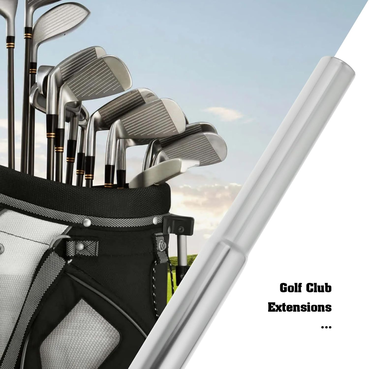 Ecsing 3Pcs Golf Club Extensions Stainless Steel Extension Rod Tail Eextension Rod Actuator Extension Adapter for Ball Bar Silver image number 5