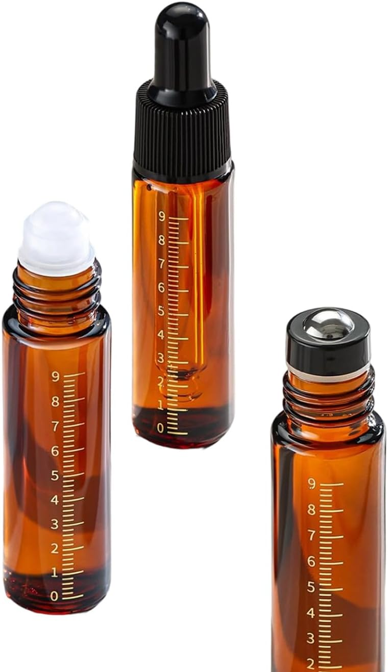 Refillable Perfume Bottle Dropper Bottle Leak Proof Essential Oil Bottle Glass Roll Bottle Essential Oil Bottle image number 2