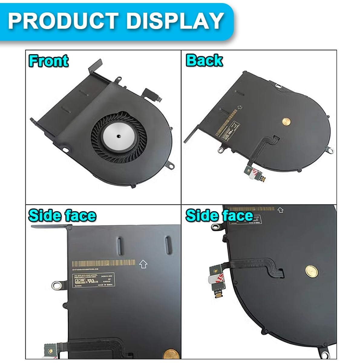 New Laptop CPU Cooling Fan Replacement Cooler Fan Repair Compatible with for Macbook Pro Retina 13" A1502 Series (Late 2013, Mid 2014, Early 2015) with Repair Tool Set