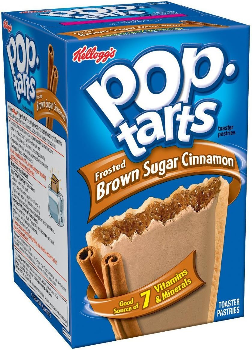 Pop-Tarts Breakfast Toaster Pastries, Frosted Brown Sugar Cinnamon Flavored, 14 Oz (8 Count)