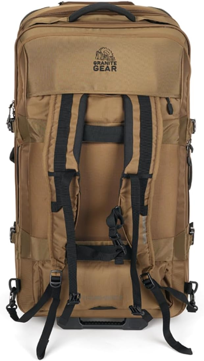 Granite Gear Water-Resistant Wheeled Duffle Suitcase &ndash; Large Check-In Softcase Luggage with Backpack Straps and Rolling Wheels for Travel image number 4
