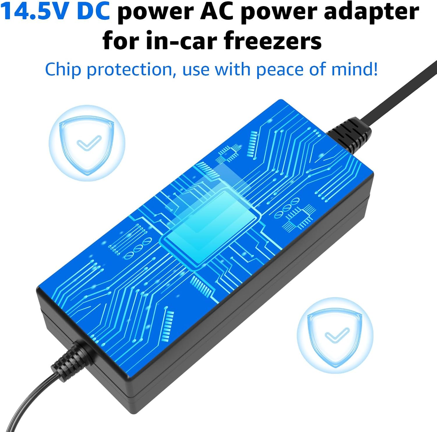 Hodeoo Universal 87W AC Power Adapter for Car Fridge Freezers - Compatible with Alpicool,Arb,Iceco,Dometic & More
