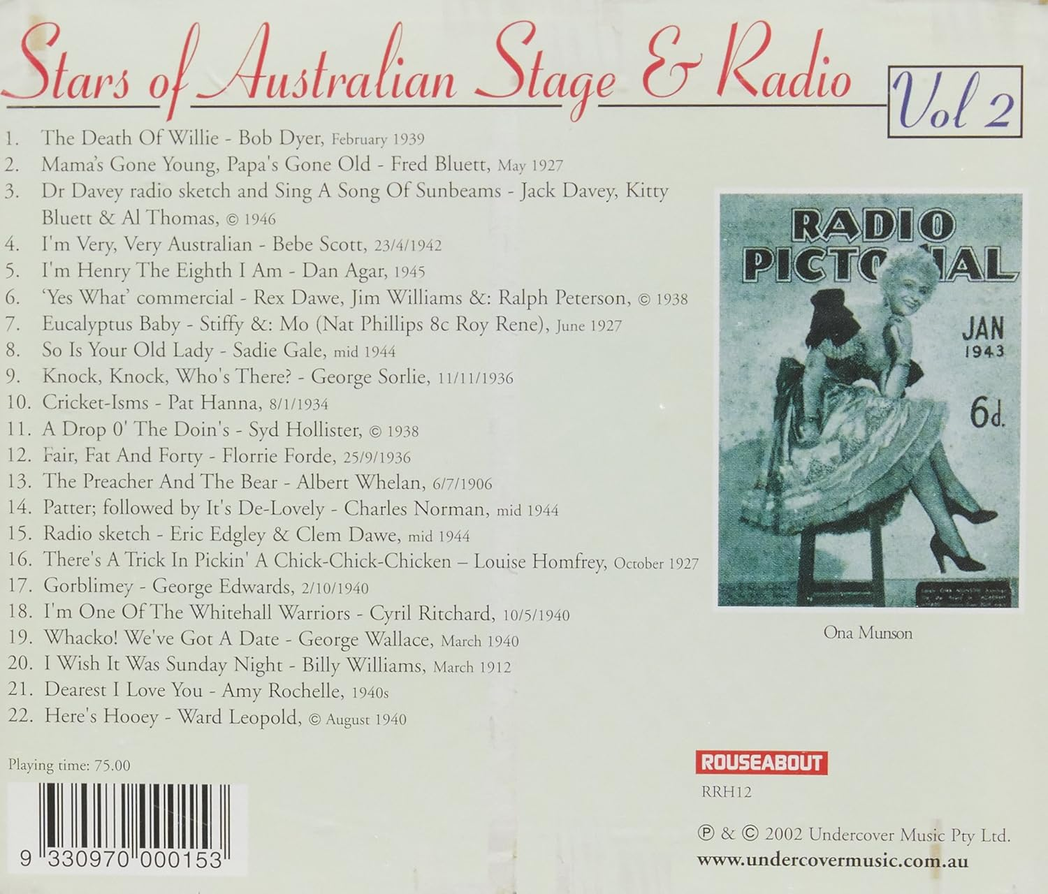 Stars of Australian Stage and Radio Volume 2 image number 1