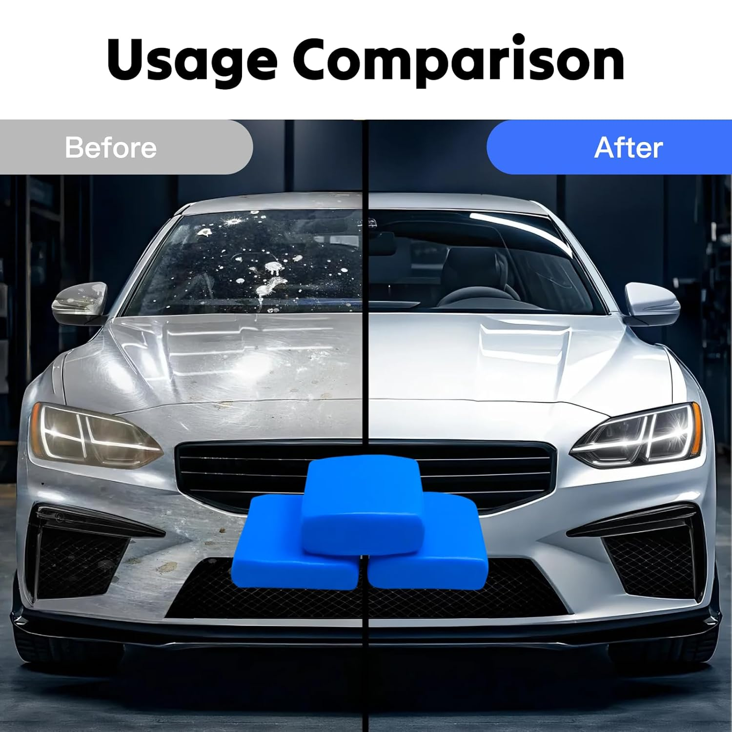 3 Pcs Smooth Surface Clay Bar Kit for Car Detailing of Cost-Effective Automotive Detailing Clay Bars for Paint, Glass, Chrome, and Fiberglass, 150G for Professional Results image number 5