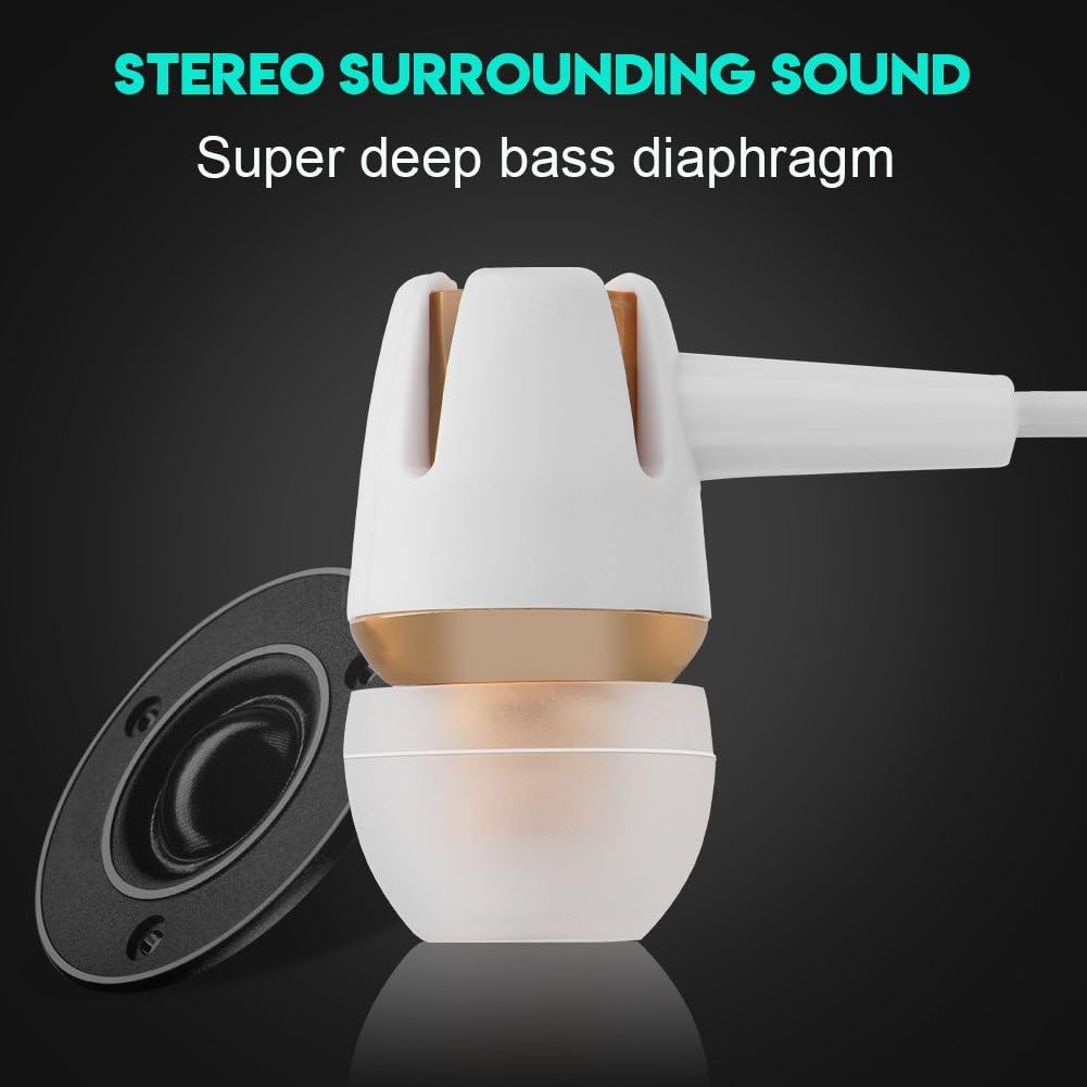 Dilwe USB C/Type C Earphones In-Ear Wired Headphones with Mic and Volume Control Super Deep Bass Hifi Stereo Earbuds Hands- Call, for Android Smartphones with C Type Port image number 6