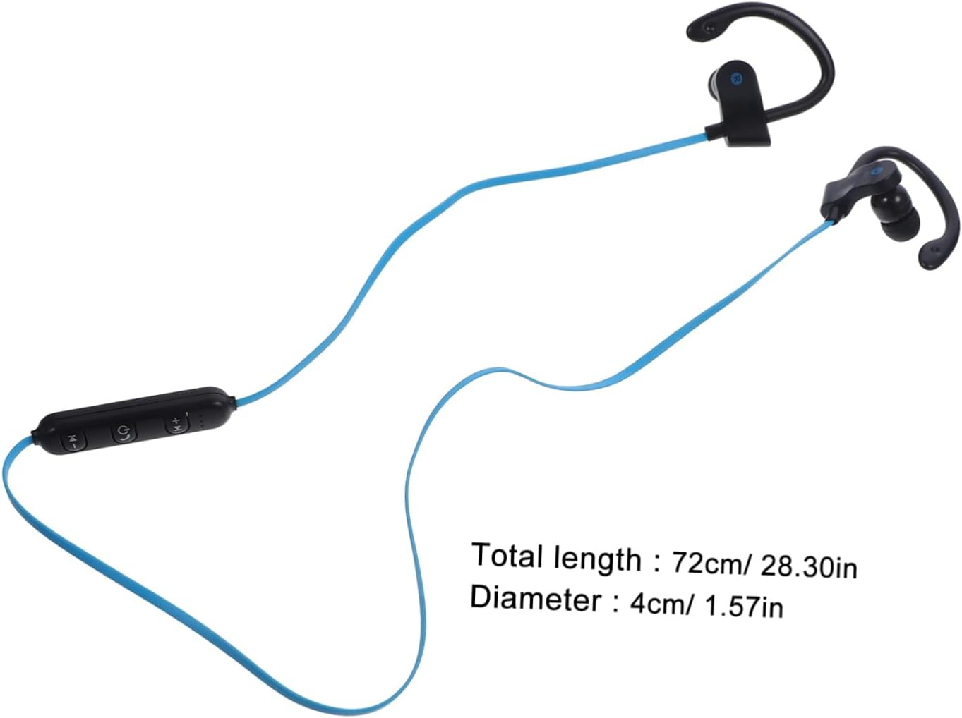 VERDANVERSE Ear Hook Stereo Headphones with Microphone Wired Earphones for Sports and Phone Calls Universal Fit Black and Navy image number 3