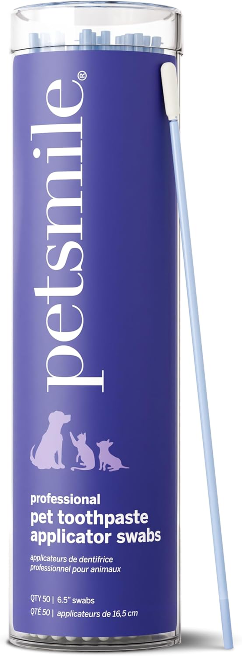 Petsmile Professional Pet Toothpaste Applicator Swabs for Toothpaste Vohc Approved Brand