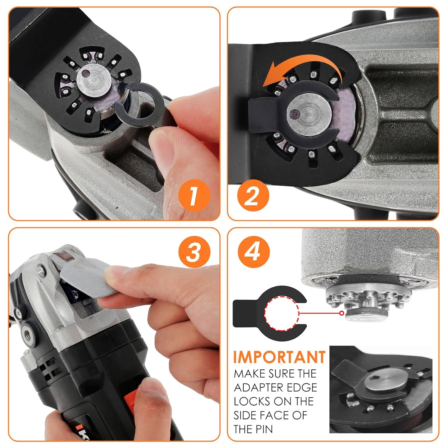 10Pcs Oscillating Saw Blades Set Quick Release Extra-Long Reach Bi-Metal Multitool Blades Universal Japanese Teeth Saw Blade High-Carbon Steel Oscillating Tool Blade image number 2