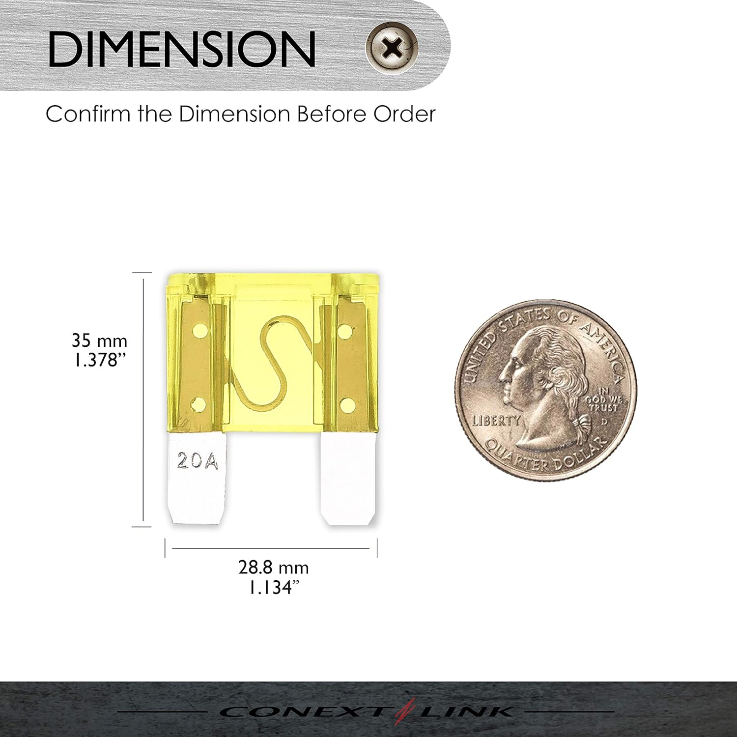 Conext Link MAXI20-10 Nickel Maxi Fuse 10 Pack 20 Amp image number 3
