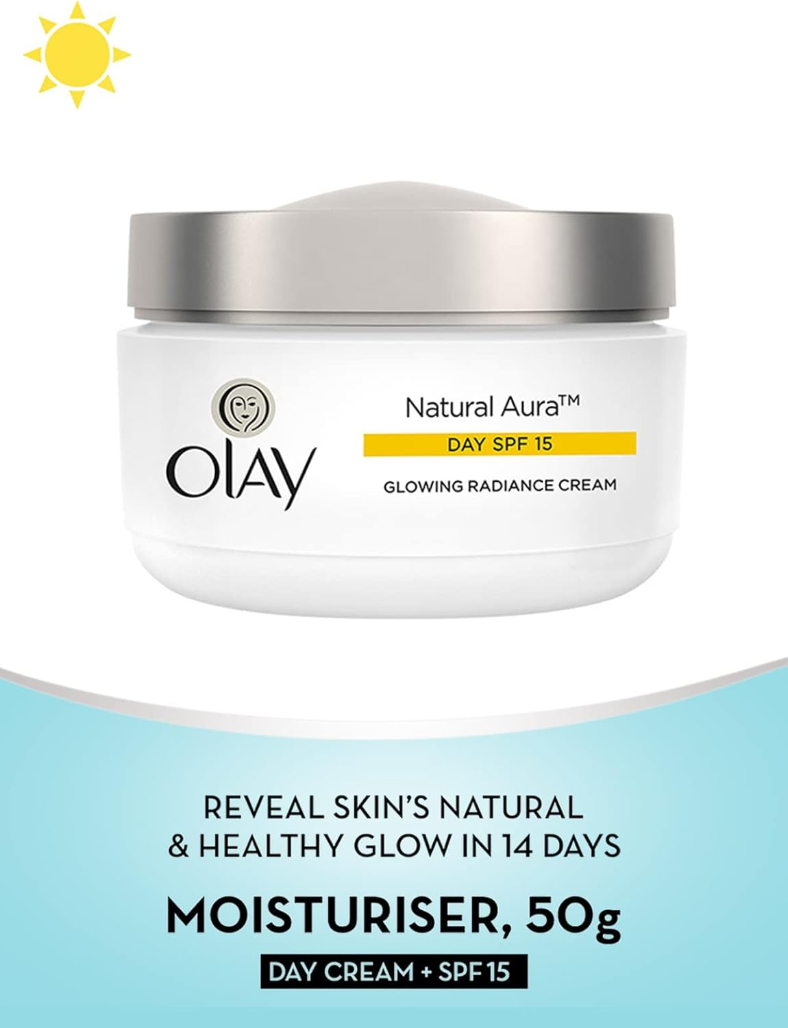 Olay Natural White Glowing Fairness Cream Day SPF 24, 50G image number 1