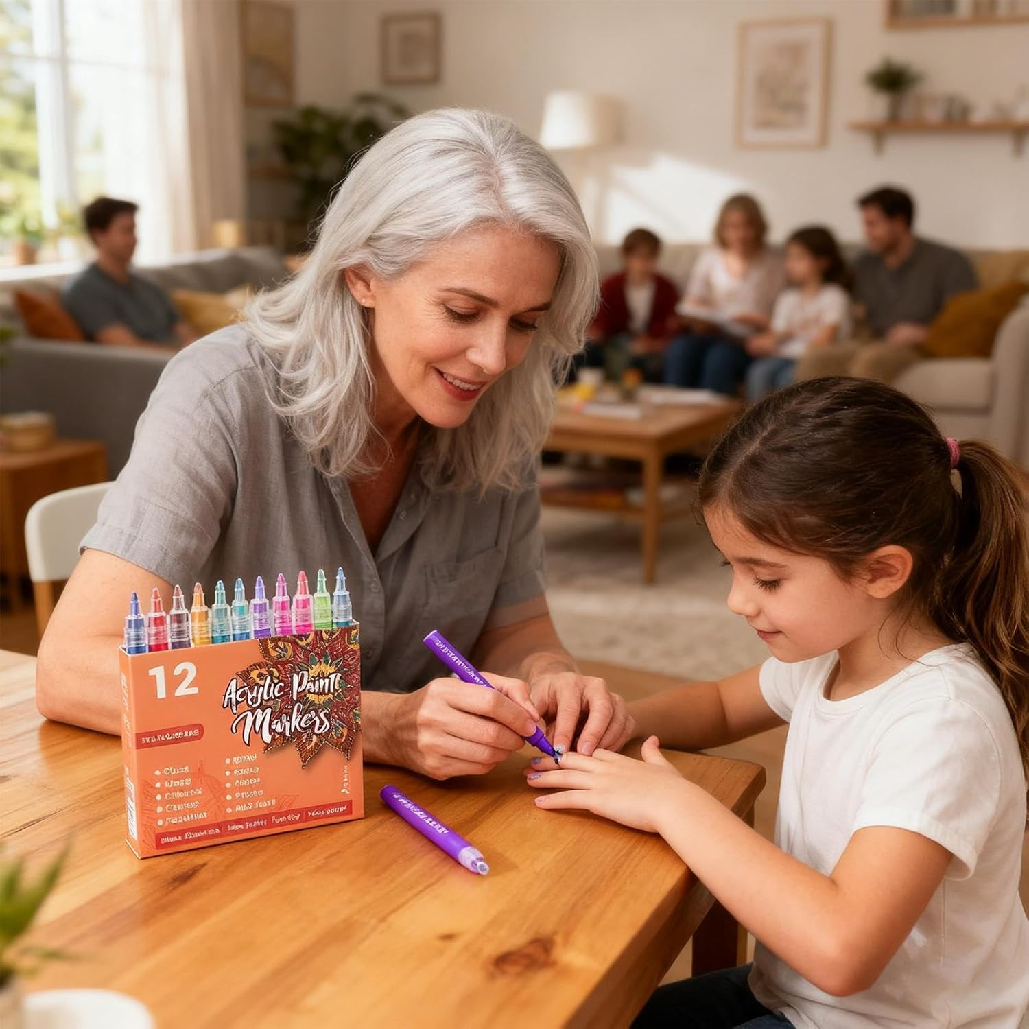 Nail Pen Set - Fine Tip Long-Lasting Manicure Tools,0.5Mm Gel Nail Polish Marker Set | for Drawing Painting Dotting Crafts Girls Kids Teens Adults Beginners Beauty - 12 Colors image number 3