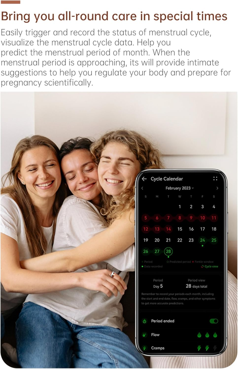 AIZO Smart Ring Pro - 5G Ultra Lightweight with Touch Control, Fitness Tracker, New APP System & Charging Base, Health Sports Monitor image number 2