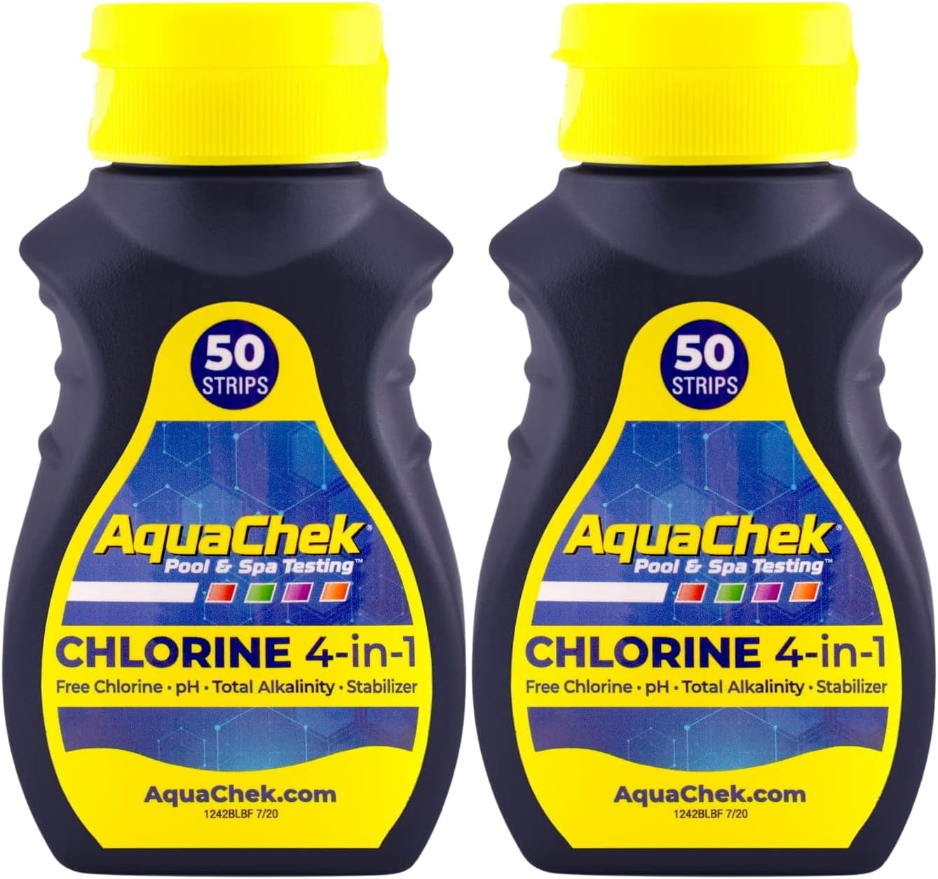 Aquachek Yellow 4-Way Pool and Spa Test Strips - 50 Yellow Test Strips - Swimming Pool Test Strips for Ph, Free Chlorine, Total Alkalinity, and Cyanuric Acid - Quick and Accurate Results - Testing Kit image number 5