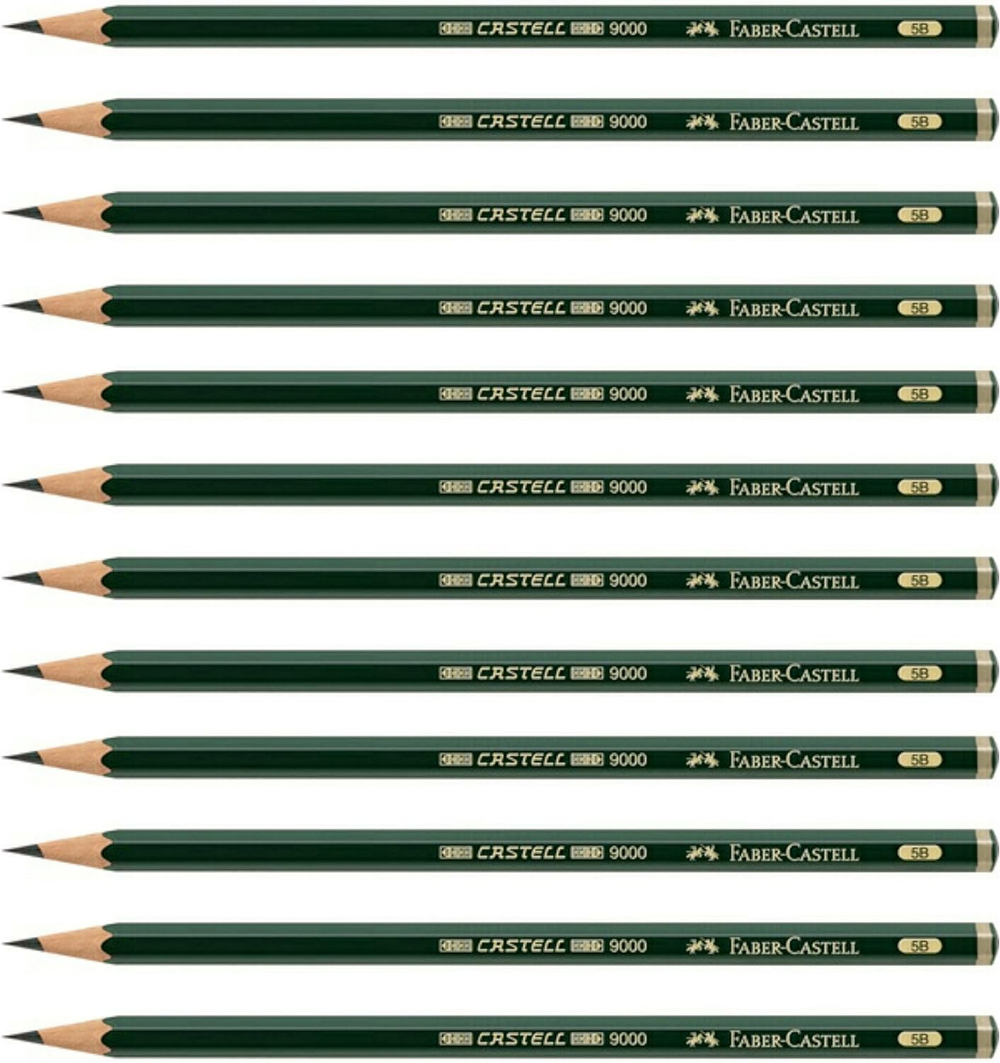 Faber-Castell 9000 8B Drawing Pencil 12-Pieces (FC90008BP)