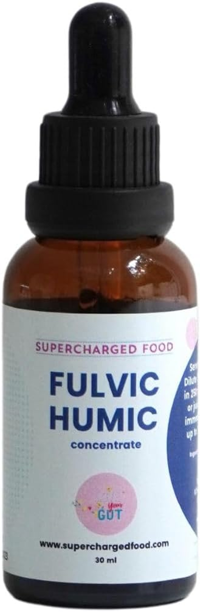 Fulvic Humic Concentrate | Natural Liquid Support for Inner Balance | by Lee Holmes' Supercharged Food | Trusted since 2012 (30Ml) image number 2