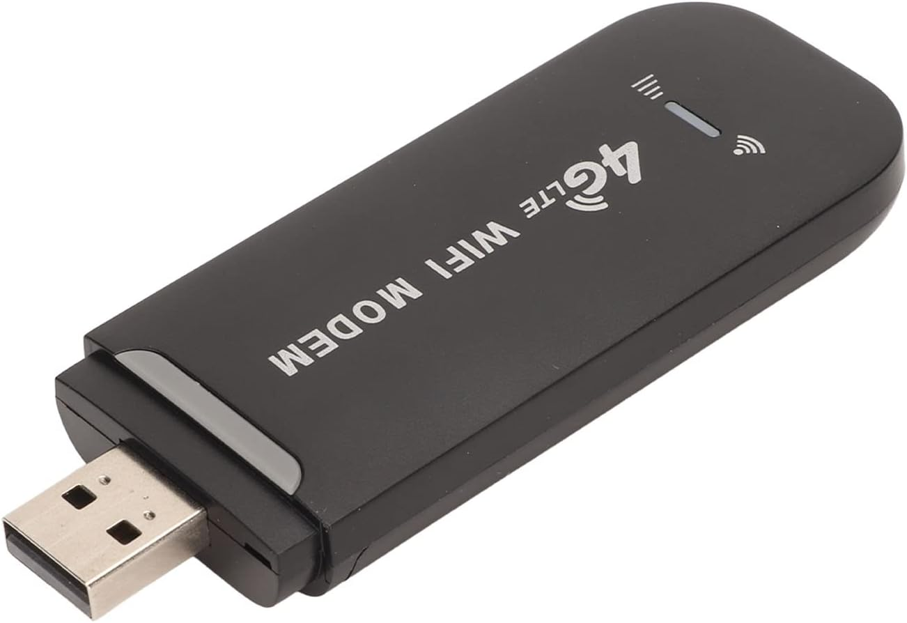 4G LTE USB Portable Wifi Router, 150Mbps Pocket Mobile Hotspot Support 10 Users, Wireless Network Router for Tablet Laptop Black image number 2