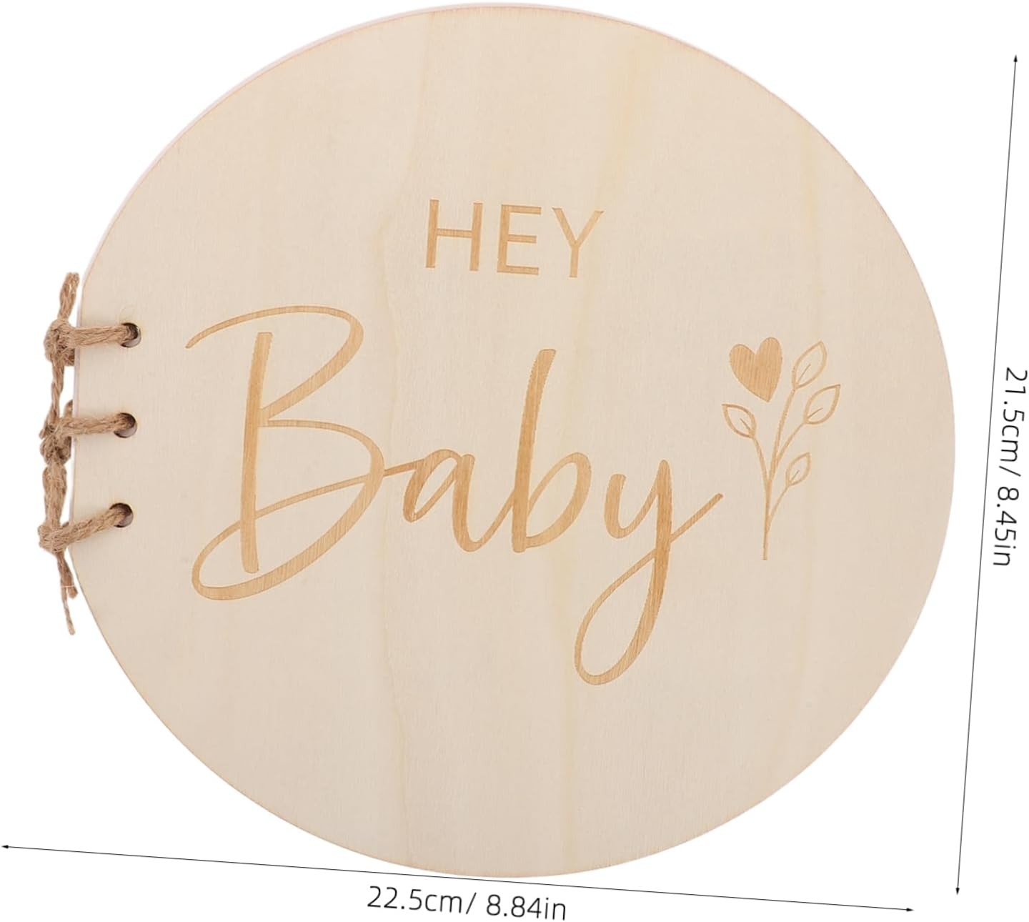 Didiseaon Wooden Message Board for Shower Rustic Signature Book Memory Album for Girl Milestone Book