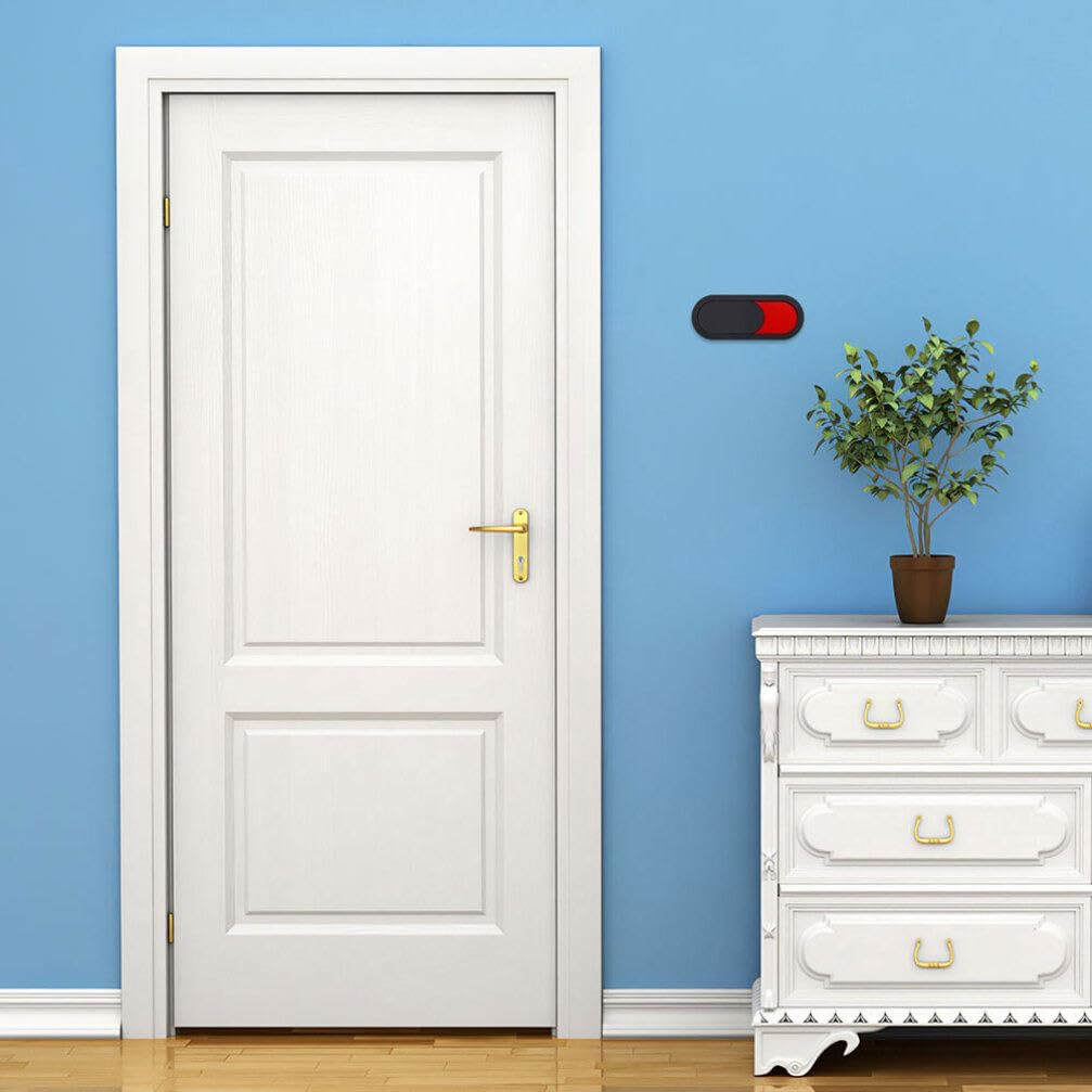 NUOBESTY 4Pcs Door Slide Sign Organic Glass Privacy Sign No Words Do Not Disturb Vacant Occupied Door Sign for Home Office Restroom Conference Hotels image number 4