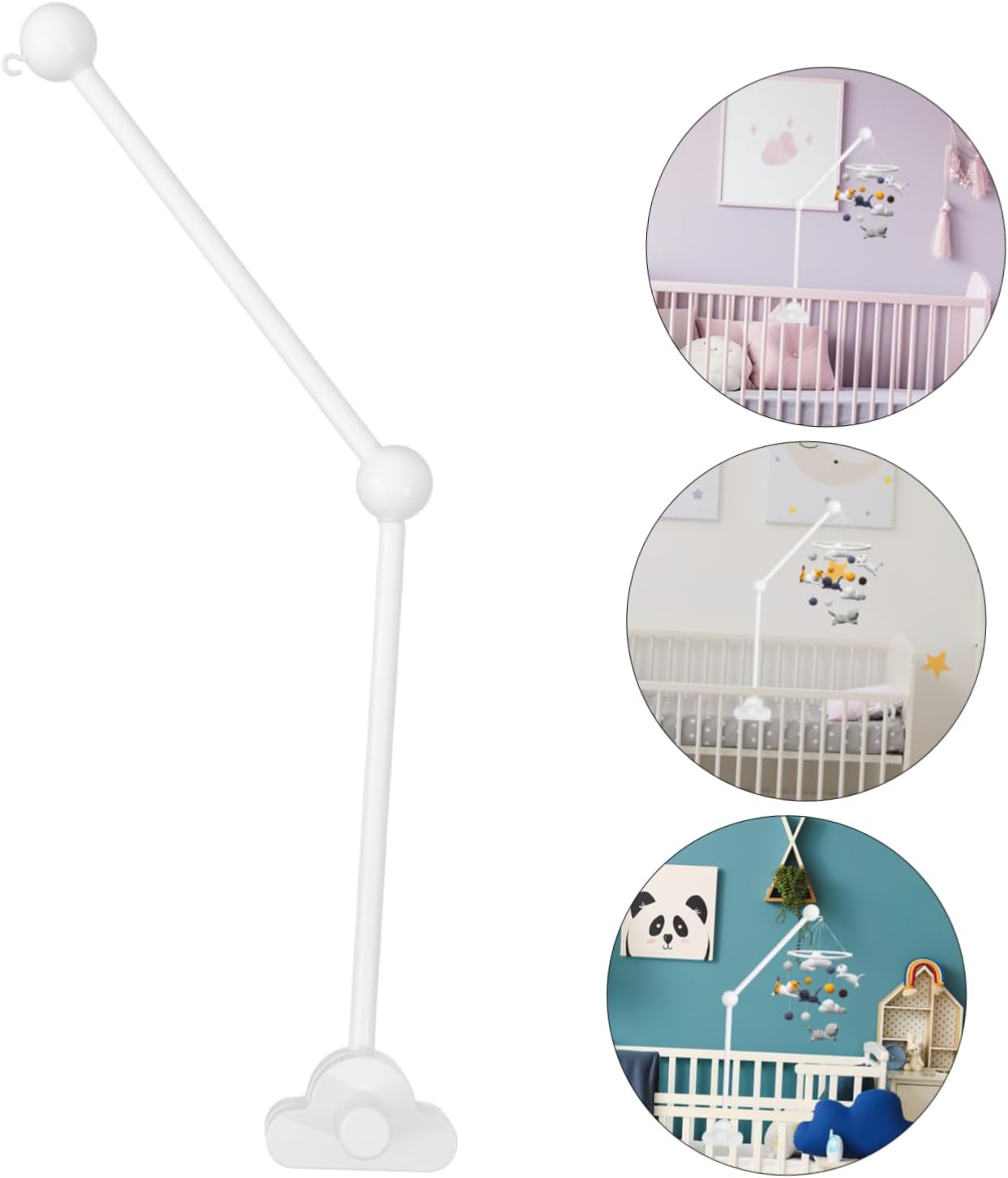 Crib Mobile Holder Arm Kit Crib Mobile Hanger for Cot Easy Assembly Creative Design for Entertainment and Stimulation image number 3