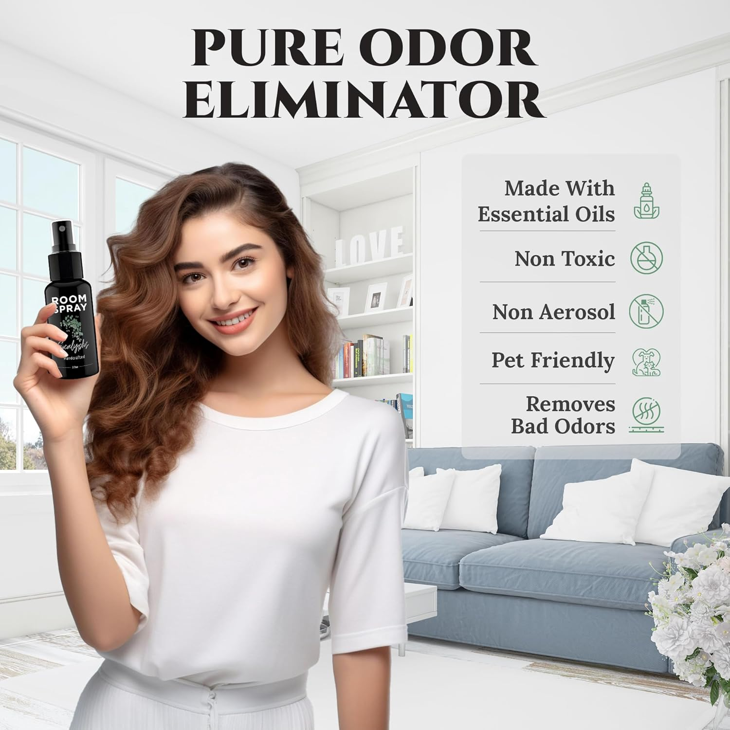 General Room Spray, Long Lasting Fragrance, Spa Fragrance Experience (Eucalyptus, 3 Pack) image number 4