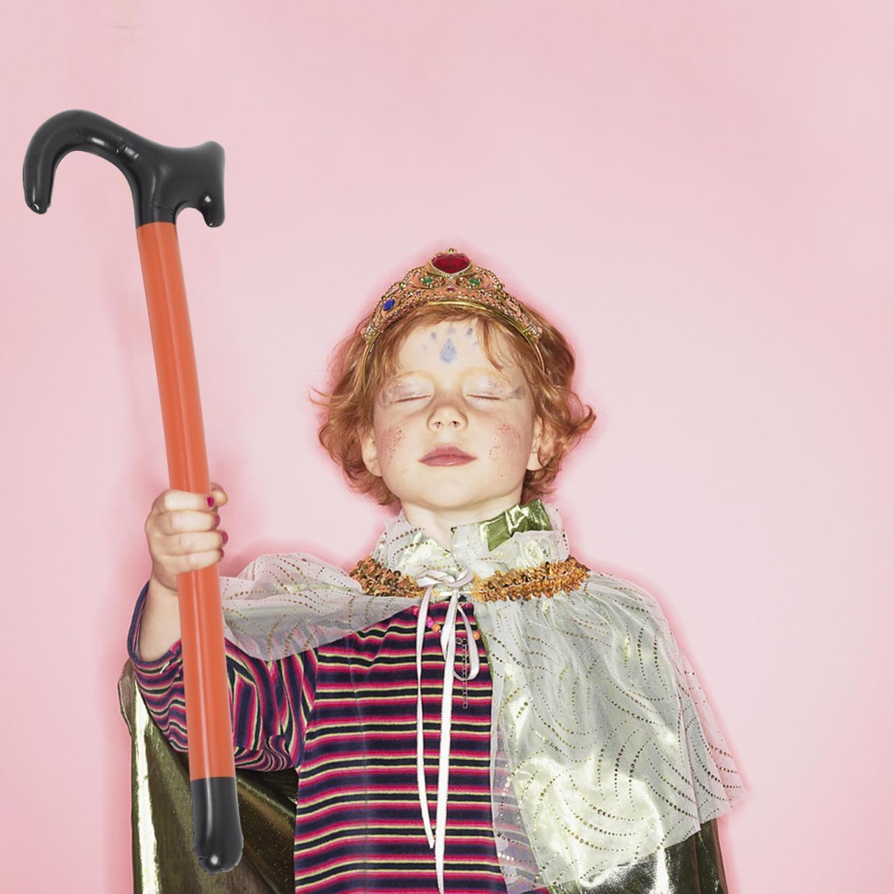 PVC Inflatable Crutch Toy for Stage and Cosplay Creative Walking Stick Design Balloons for Christmas Parties and Holidays Unique Inflatable Balloon Prop for Fun image number 4