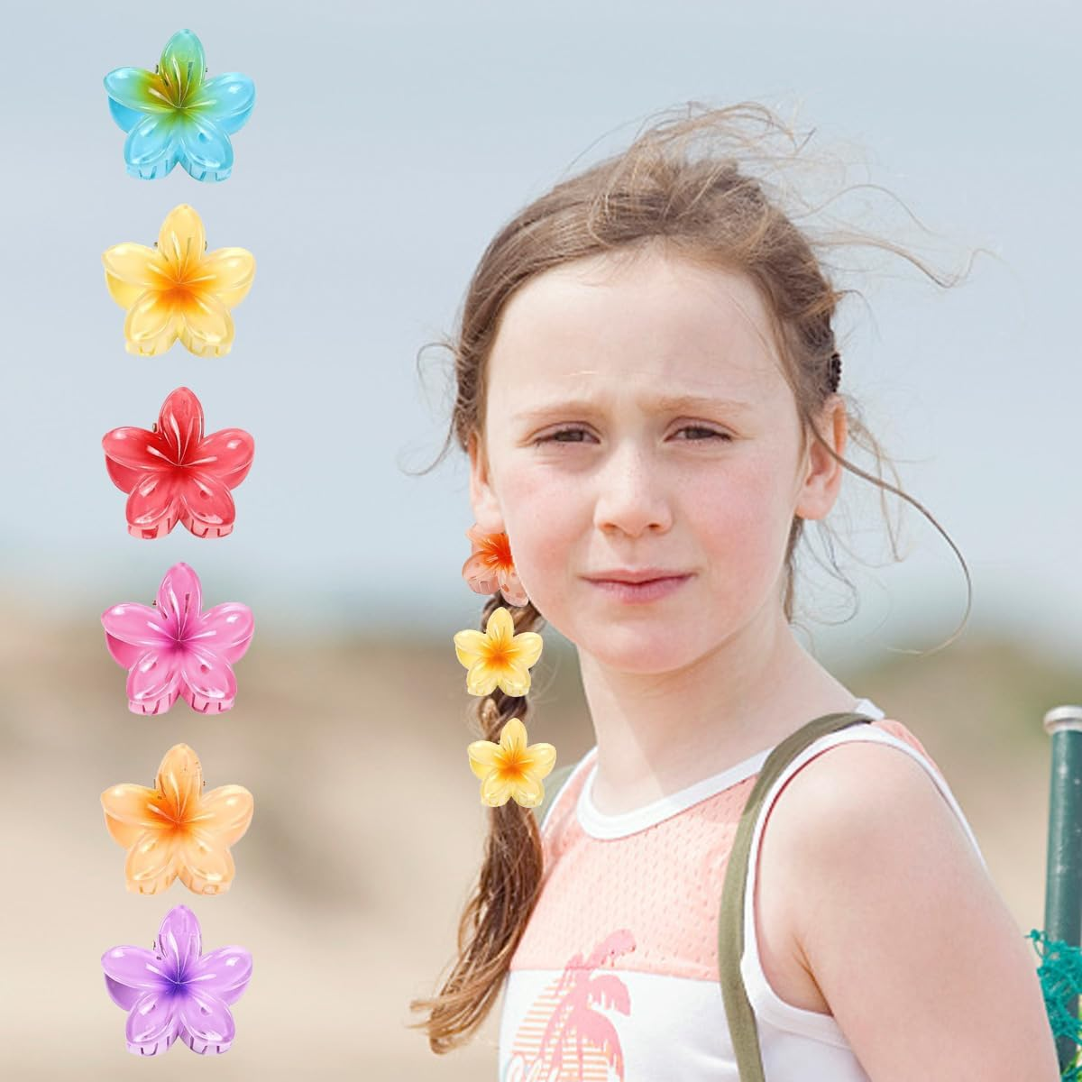 Onlvmyur Pack of 18 Flower Hair Clips Small 3 Cm Flower Hair Clips Cute Flower Clips Hair for Women Girls Medium and Thin Hair Styling Accessories image number 4