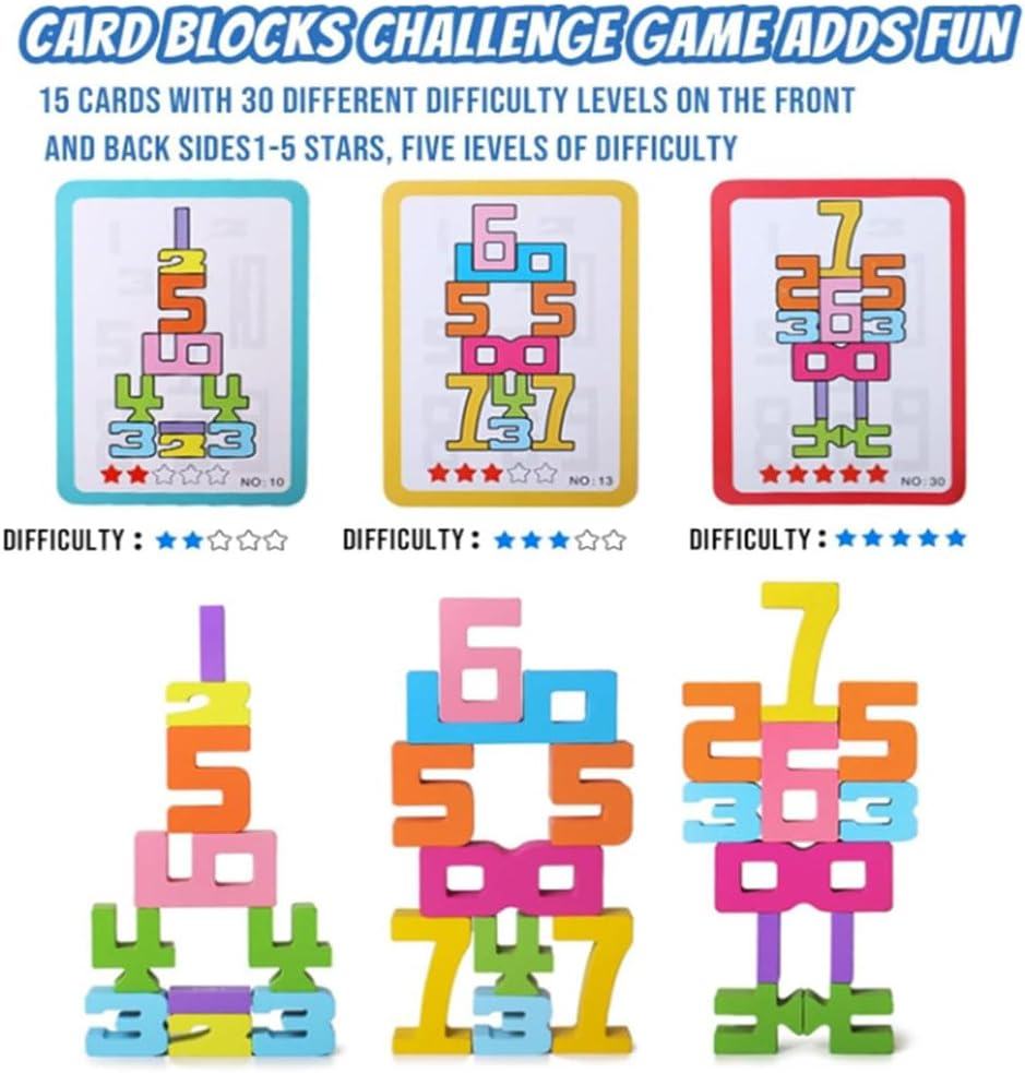 DWYYWSM Wooden Math Numbers Blocks, Montessori Wooden Number Building Blocks, Digit Blocks, Friends of Ten Blocks, Unlock Your Child&rsquo;S Potential