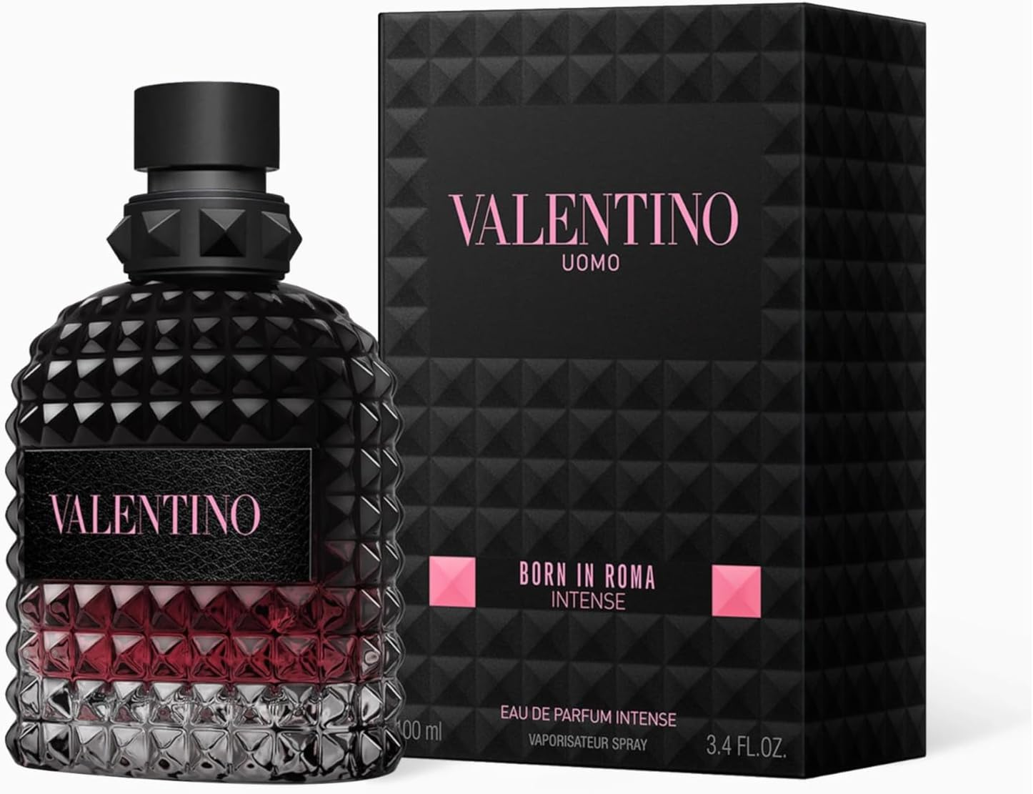 Uomo Born in Roma Intense by Valentino for Men - 3.4 Oz EDP Spray