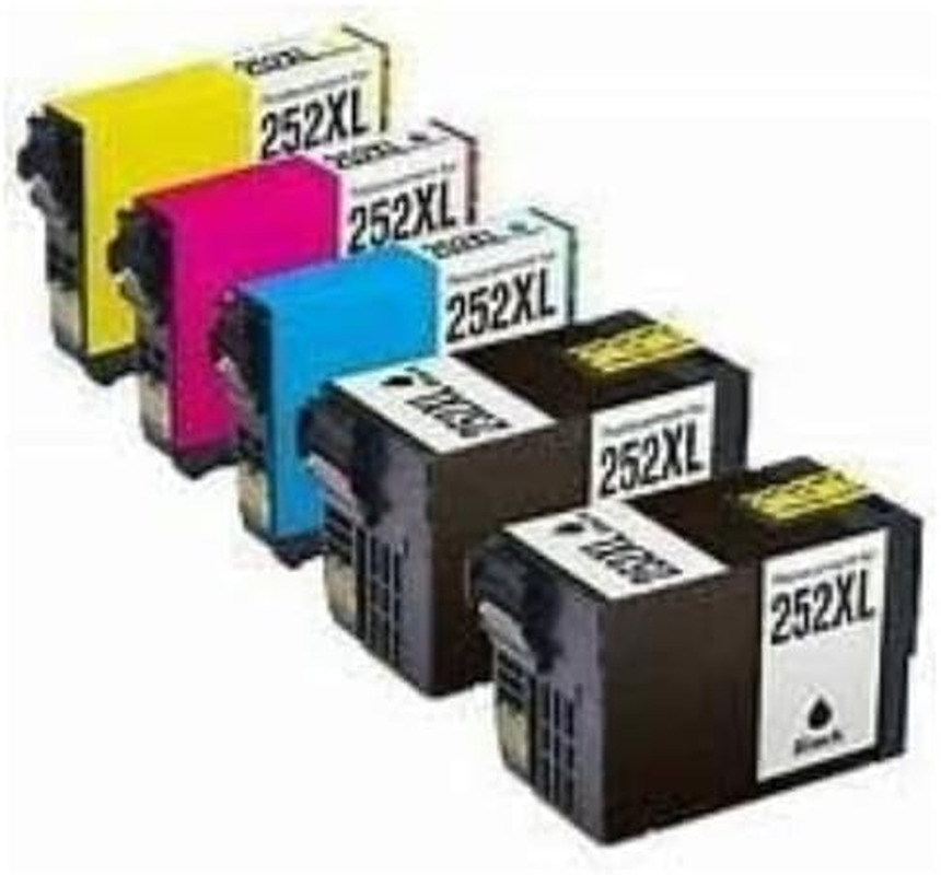 Compatible 20-Pack Generic 252XL Ink Cartridge, High-Yield for Epson Workforce WF-3620, WF-3640, WF-7720, WF-7710, WF-7610, Epson Ecotank, Printer Ink, XL, Black, Cyan, Magenta, Yellow image number 5