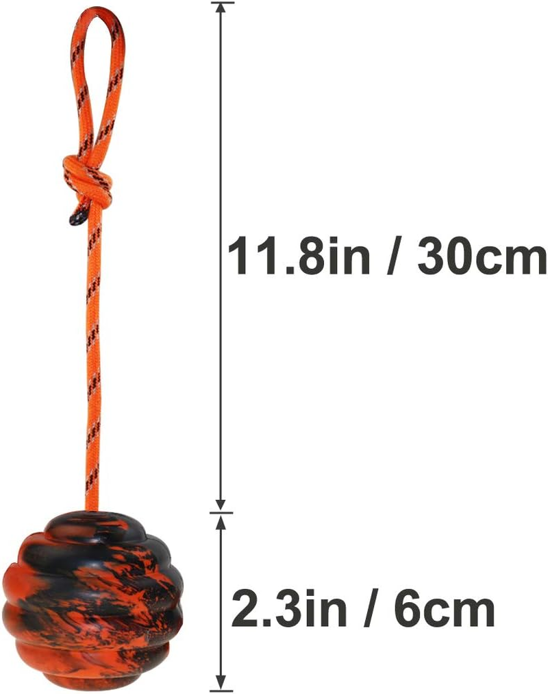 2Pcs Dog Training Ball on Rope Dog Rope Toys Ball Exercise and Reward Toy for Dogs for Chew Training Pull Throw Toy Tug Toy Dogs Fetch Toys Belgian Malinois Gifts image number 4