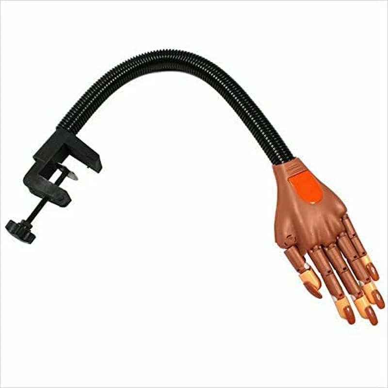 Flexible Nail Art Practice Training Model Trainer Hand Refit Replace Tip (Nail Trainer a + 100 False Nail Tips) image number 4