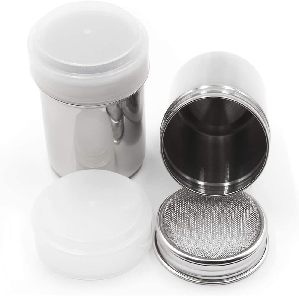 Stainless Steel Sugar Cocoa Coffee Icing Shaker Flour Duster Chocolate Powder #Coffee Duster image number 1