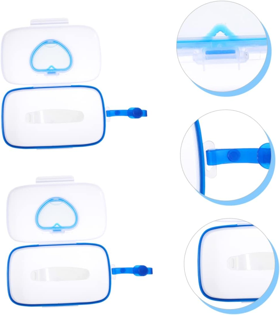Abaodam 2Pcs Wipe Dispenser Safe Material Portable Reusable for Cribs Strollers image number 3