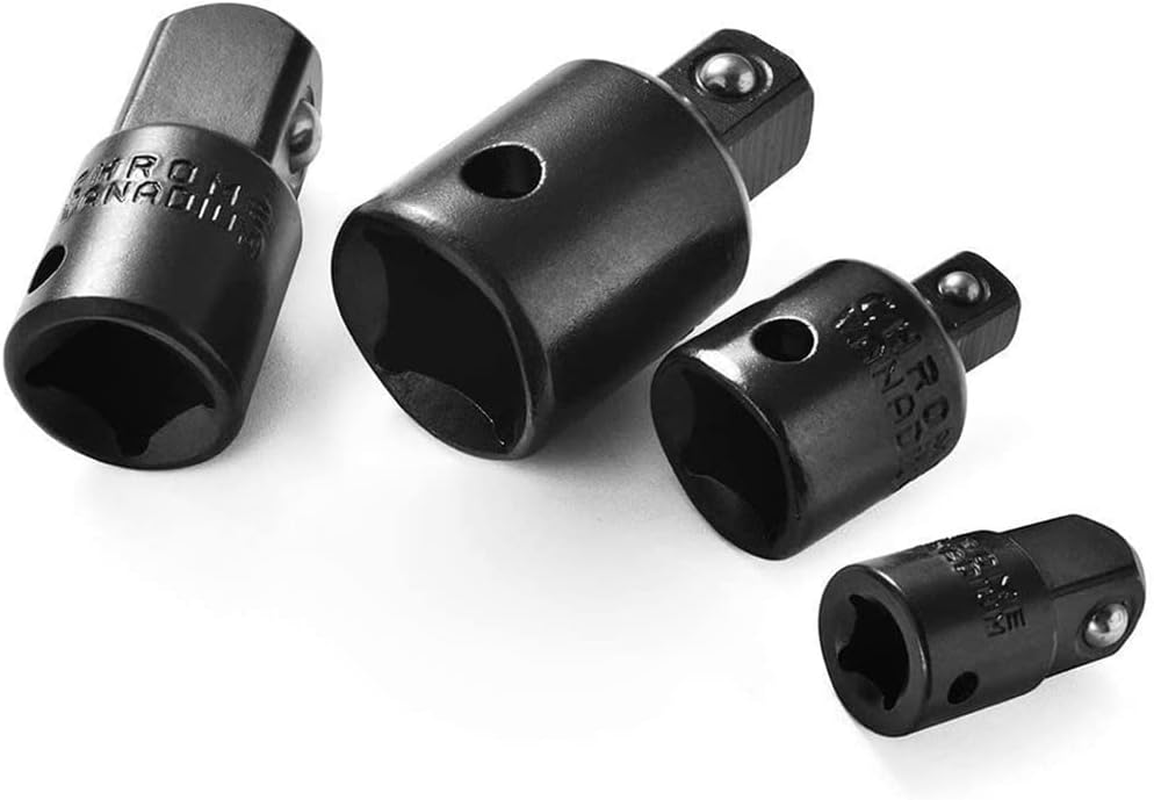 Yakamoz 4PCS Cr-V Impact Socket Adapter and Reducer Set for Impact Driver Ratchet Docket Extentsion Conversion Tool image number 5