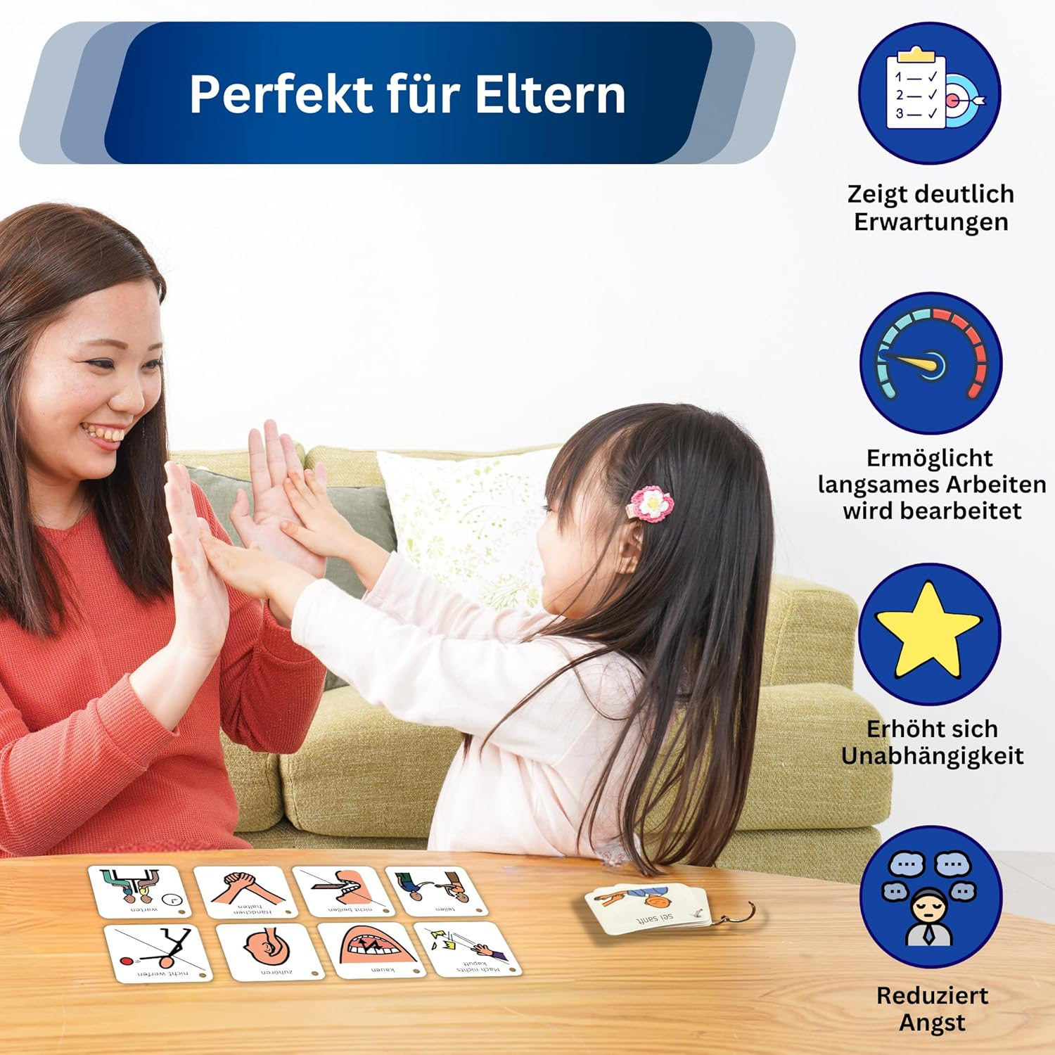 Plastic Visual Behaviour Keyring (German) image number 5