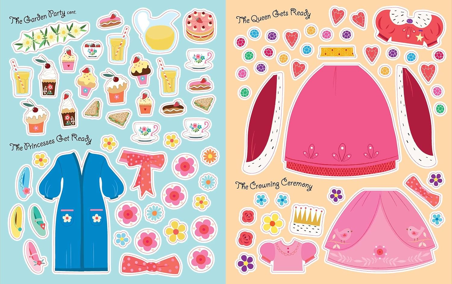 Princesses: Dress-Up Sticker Book: Activity Book image number 1