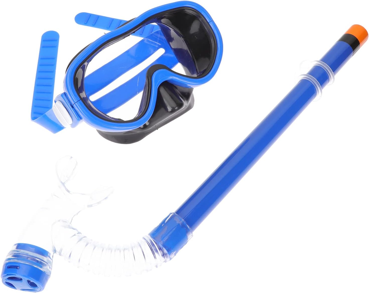 BESPORTBLE 1 Set Kids Snorkel Set Children Anti- Fog Diving Masks Swimming Goggles Snorkeling Gear Semi- Dry Snorkel Equipment for Children Boys Girls Juniors Blue