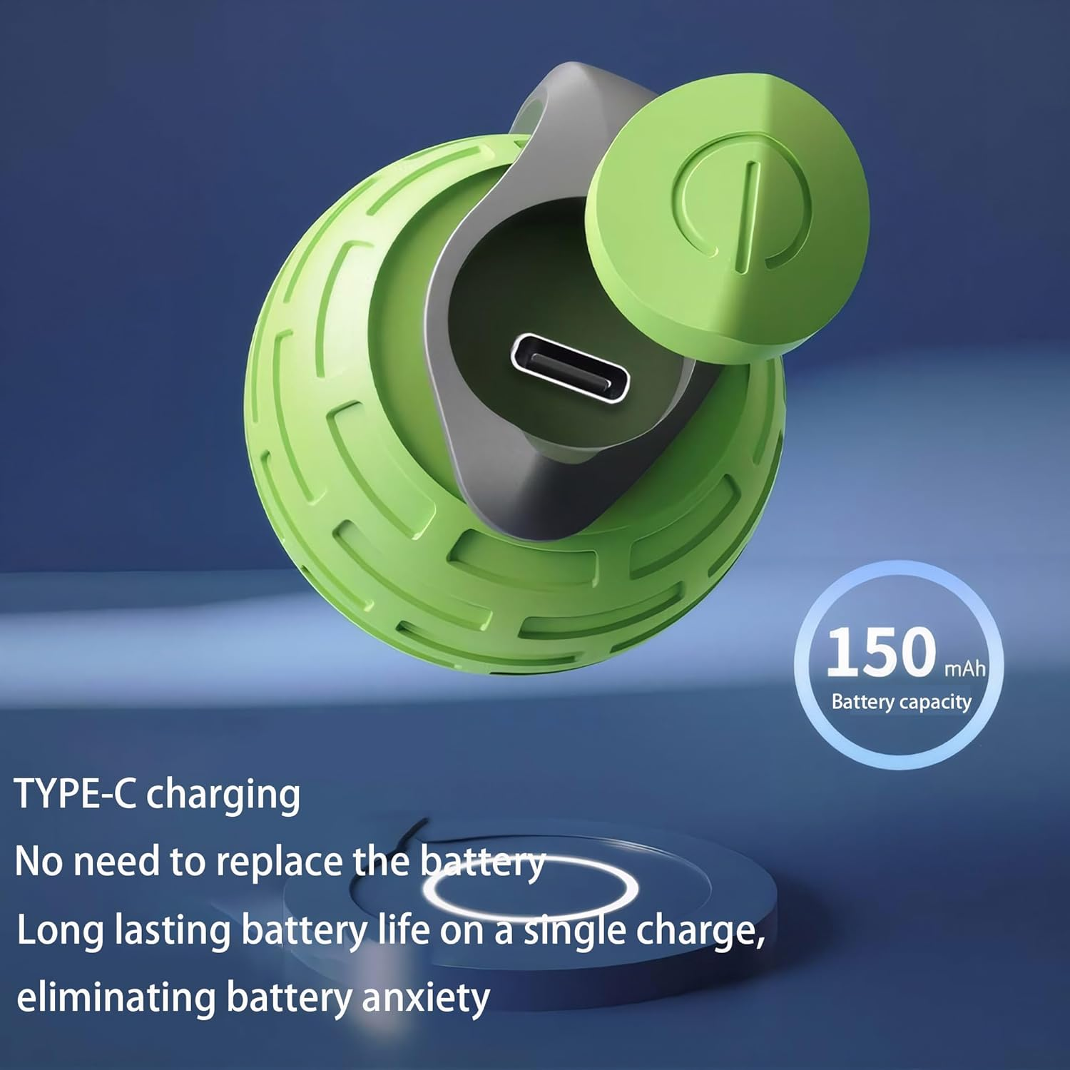 Speedy Tail 3.0 Rechargeable Intelligence Automatic Moving Pets Toy for Indoor Cat and Dog Interactive Rolling Ball (Green) image number 2