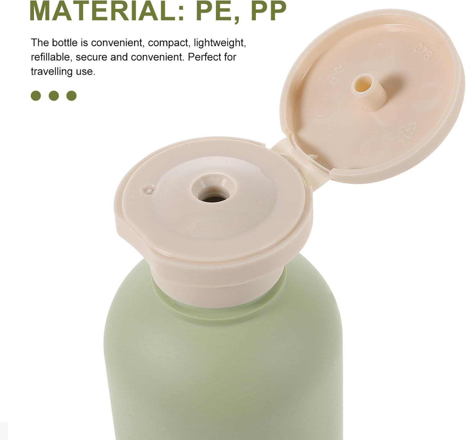 Kichvoe 5Pcs Refillable Shower Gel Dispenser Bottles Multipurpose Sub Containers for Shampoo Lotion Lightweight Compact Travel for Home Travel Use image number 3