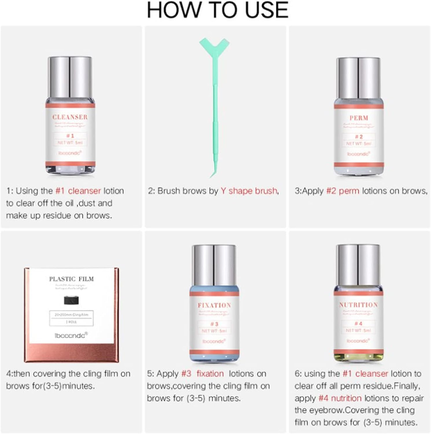 Joyeee Professional Brow Lamination Kit, 3D Eyebrow Perm Kit Eyebrow Lifting Eye Brow Lift Kit for Instant Fuller Brow Semi-Permanent Perming Curling Suitable for Home DIY Salon Use #2 - 2 image number 2