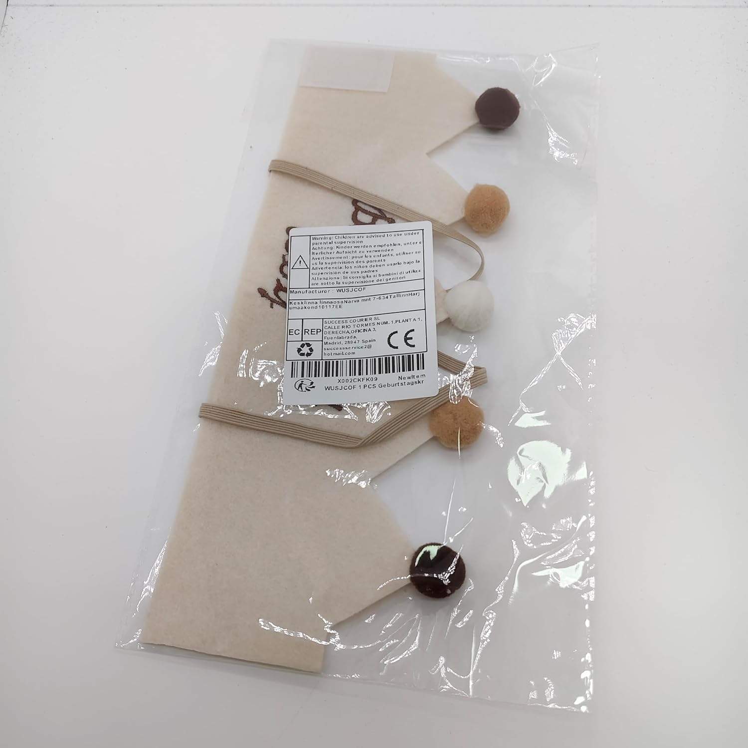 Muslin Birthday Crown, Reversible Crown for Girls and Boys, Children'S Birthday Crown image number 3