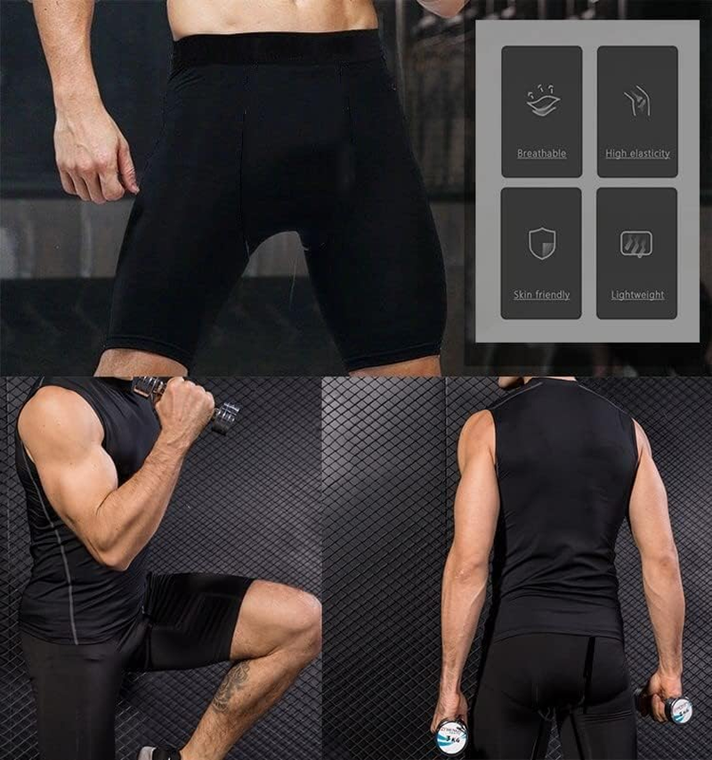 Men'S Compression Shorts Tight Base Layer Running Athletic Underwear Quick-Drying Sports Shorts Running Shorts image number 2