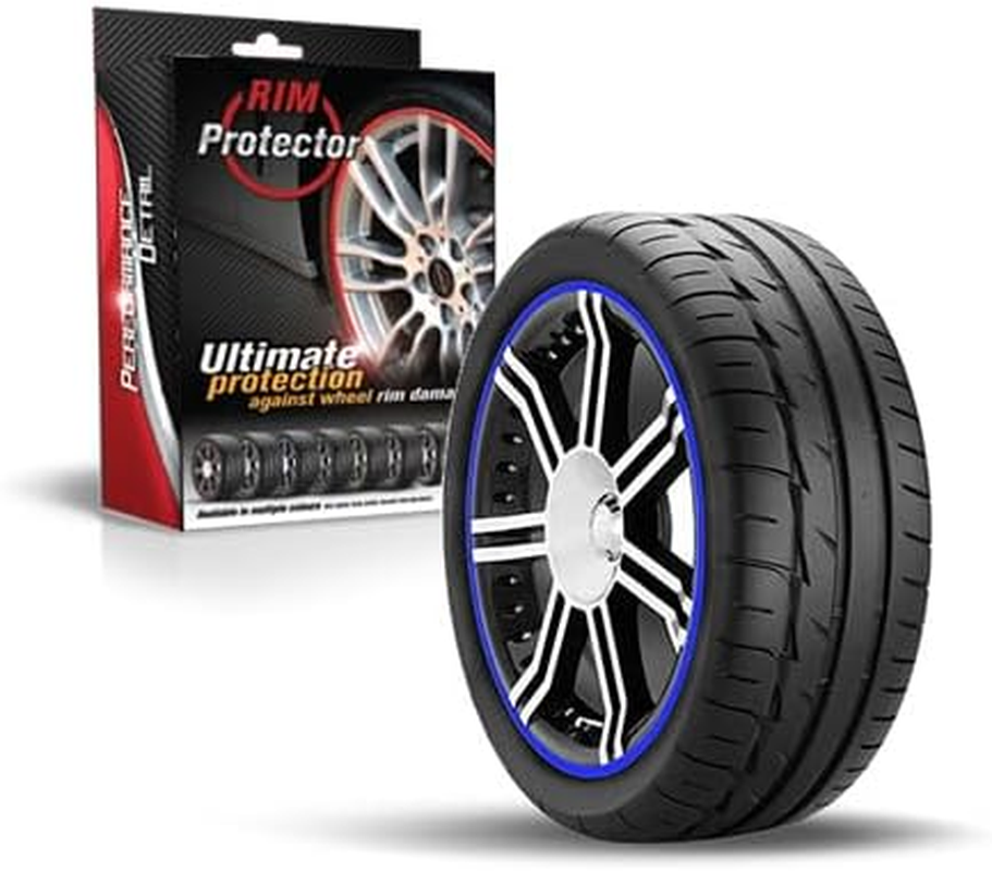 Rim Protector Kit - Black - Alloy Wheel Rim Guard - Set of 4 Rim Protectors Easy to Install