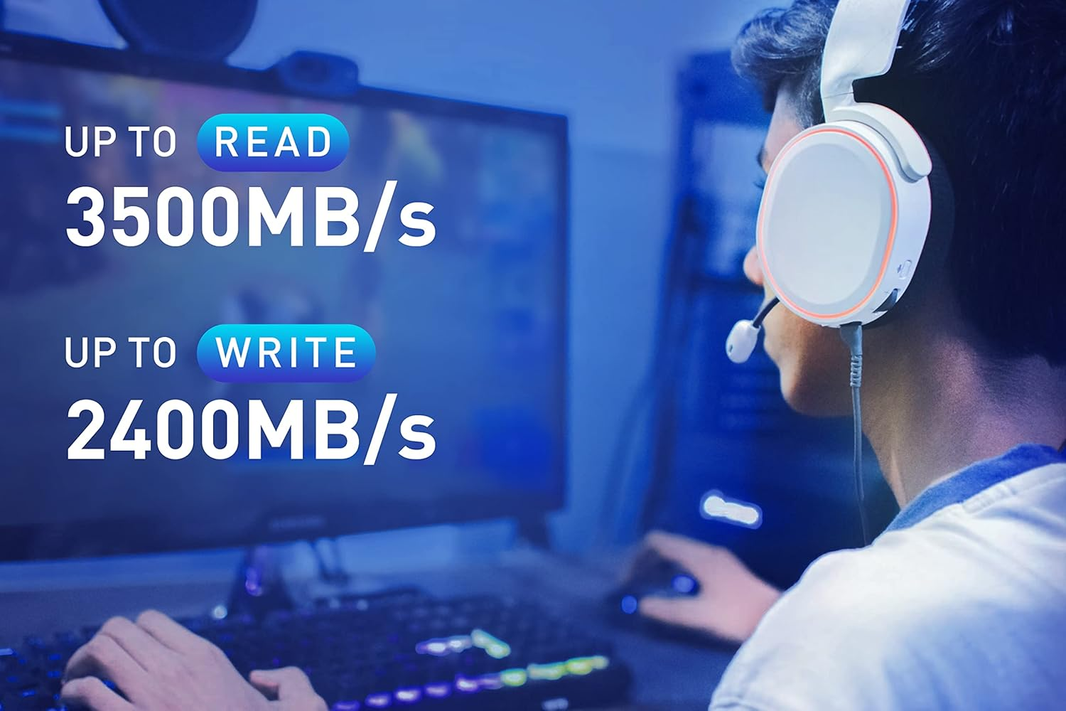 Lexar NM620 512GB SSD, M.2 2280 Pcie Gen3X4 Nvme 1.4 Internal SSD, up to 3500Mb/S Read, 2400Mb/S Write, 3D NAND Flash Internal Solid State Drive for PC Enthusiasts and Gamers image number 3